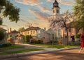 Cattleman Square neighborhood in San Antonio, Texas USA.