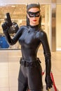 Catwoman in the BIG shopping center in Novi Sad. Super hero `Catwoman` from Marvel.