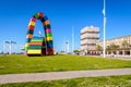 The `CatÃÂ¨ne de containers` art installation in Le Havre, France