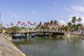 Cau Guang Truong over the Thu Bon river in Hoi an,Vietnam