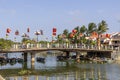 Cau Guang Truong over the Thu Bon river in Hoi an,Vietnam