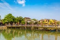 Cau An Hoi bridge in Hoi An, Vietnam Royalty Free Stock Photo