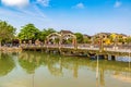 Cau An Hoi bridge in Hoi An, Vietnam Royalty Free Stock Photo