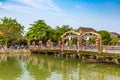 Cau An Hoi bridge in Hoi An, Vietnam Royalty Free Stock Photo