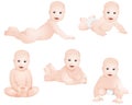 Caucasian Baby Set Four