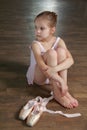 Caucasian ballerina Royalty Free Stock Photo