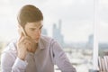 Caucasian businessman on phone Royalty Free Stock Photo