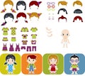 Caucasian child Avatar set