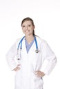 Beautiful Caucasian woman doctor or nurse Royalty Free Stock Photo