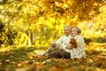 Caucasian elderly couple