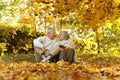 Caucasian elderly couple