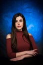 Caucasian High School Senior Girl Formal Portrait