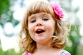 Caucasian little girl portrait