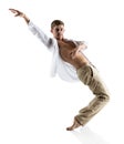 Caucasian male dancer