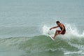 Caucasian Male Surfing Wrightsville Beach, NC