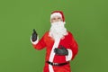 Santa Claus giving a thumbs up Royalty Free Stock Photo