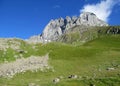 Caucasian mountain green valley