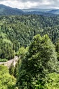 Caucasian mountains. Goderdzi Pass