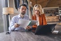 Beautiful young teacher giving an English lesson Royalty Free Stock Photo