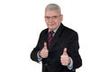 A caucasian senior manager posing with thumbs up Royalty Free Stock Photo