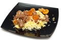 Caucasian traditional pilaf. Royalty Free Stock Photo