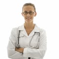 Caucasian woman doctor. Royalty Free Stock Photo