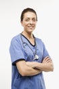 Caucasian woman doctor. Royalty Free Stock Photo