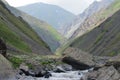 A fast-flowing mountain river in the Greater Caucasus range, Shahdag National Park, Azerbaijan