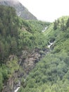 Caucasus landscape mountain snow rocks