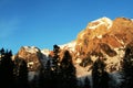 Caucasus mountain on sunrise Royalty Free Stock Photo