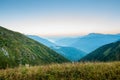 Caucasus mountains at dawn