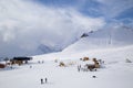 Caucasus Mountains, Georgia, ski resort Gudauri.