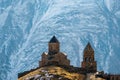 Caucasus mountains, Gergeti Trinity church, Georgia