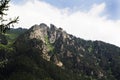 The Caucasus Mountains. Mountain peaks in summer. Royalty Free Stock Photo