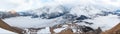 Caucasus Mountains Panorama Royalty Free Stock Photo