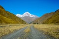 Caucasus mountains in summer, Peak Mkinvari. view from village Sno