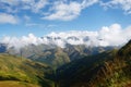 Caucasus mountains in Upper Svaneti,view from Latfari pass,Georgia