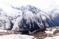 Caucasus mountains winter spring 2018, mountain landscape Royalty Free Stock Photo