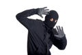 Caught burglar Royalty Free Stock Photo