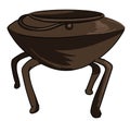 Cauldron for brewing, old kitchenware or casserole