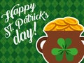 Cauldron gold couins treasure happy st patrciks day