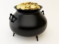 Cauldron with golden coins