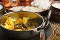 Cauliflower Brinjal Curry from India Royalty Free Stock Photo
