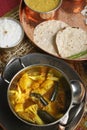 Cauliflower Brinjal Curry from India Royalty Free Stock Photo