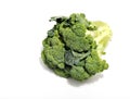 Cauliflower broccoli on white background