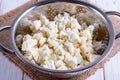 Cauliflower in a colander