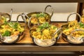 Cauliflower Curry salad in individual bowls