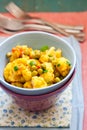 Cauliflower curry witÃâ¬ peas Royalty Free Stock Photo