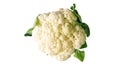 Cauliflower on isolated background with clipping path