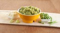 Cauliflower and Peas Curry Healthy Indian Side Dish in a Bowl Royalty Free Stock Photo